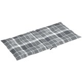 vidaXL Jastuci za vrtne stolice 2 kom sivi karirani 100x50x3cm tkanine | shoptok.hr