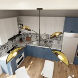 Luster na šipci LOTUS 4xE14/10W/230V crna/zlatna | Eponuda.com