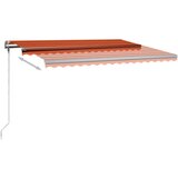  Tenda na ručno uvlačenje LED 400 x 300 cm narančasto-smeđa | shoptok.hr