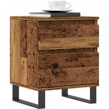 vidaXL Noćni ormarić boja staro drvo 40x35x50 cm konstruiranog drva Cijene