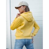 DStreet Bluza damska BASIC z kapturem żółta | shoptok.hr