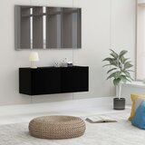 vidaXL TV omarica črna 80x30x30 cm iverna plošča Cene