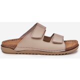 Inblu Leather Women's Slippers Beige | ePonuda.com