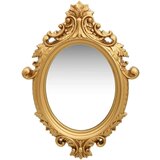 vidaXL Stensko ogledalo v grajskem stilu 56x76 cm zlato | Shoptok.si