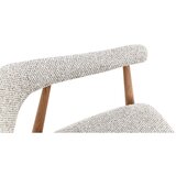 Lomoco NASLANJAČ, kovina, tekstil svetlo siva, barve hrasta | Shoptok.si