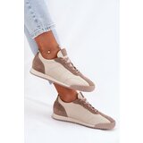 Laura Messi Ladies Leather Sports Shoes Beige 2935 | Shoptok.si