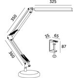 Brilagi LED prigušiva stona lampa 2u1 USB VARIO LED/14W/5V 3000-6000K crna | Eponuda.com
