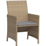 vidaXL 3-dijelni bistro set s jastucima miješane bež boje poliratan | shoptok.hr