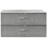  Kutije za pohranu 2 kom od tkanine 70 x 40 x 18 cm sive | shoptok.hr