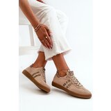 Zazoo N1068 Suede Low Women's Sneakers Beige | shoptok.hr
