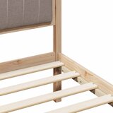 Okvir kreveta Smeđa i taupe 160 x 200 cm Masivna borovina | Eponuda.com