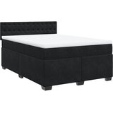 vidaXL Krevet s oprugama i madracem crni 160x200 cm baršunasti | shoptok.hr