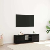 TV ormarić s LED svjetlima crni hrast 120x30x36 cm inženjerski drvo | Shoptok.si
