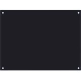  Kuhinjska zaštita od prskanja crna 80 x 60 cm kaljeno staklo | shoptok.hr