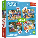 Trefl Puzzle Štrumfovi - 4u1 (54/ 48/ 35 i 70 delova) Cene