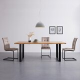 Bessagi Home jedilna miza yola, divji hrast, jeklo | Shoptok.si
