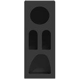  Strani šal Črna 40 x 35 x 100,5 cm Konstruiran les, (5000108057) | Shoptok.si