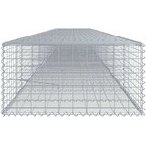 vidaXL Gabionska košara s poklopcem 900x100x50 cm pocinčano željezo | shoptok.hr