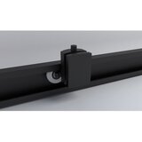 Copen stakleni paravan copen atlas black 1100x1950 transparentno staklo 6mm crni mat ram C-02-B4110T | Eponuda.com