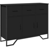 Maison Chic Komoda - Predalnik črna 97x32,5x74,5 cm inženirski les, (21715946) Cene