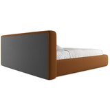 Makamii Oblazinjena zakonska postelja s prostorom za shranjevanje z letvenim dnom 180x200 cm v barvi terakote Kiana – | Shoptok.si