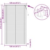  Venecijanska roleta Srebrno Siva 213 x 120 cm PVC | shoptok.hr