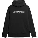 4f Sportska sweater majica crna / bijela