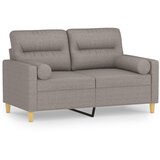 Maison Chic kavč - Sofa - Kanape dvosed z blazinami taupe 120 cm blago, (21727412) Cene