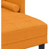 2 dijelni sofa set s jastucima tamno žuta tkanina | shoptok.hr