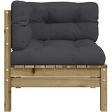  Kutna vrtna sofa s jastucima 2 kom od impregnirane borovine | shoptok.hr