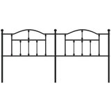  Metalno uzglavlje crno 200 cm | shoptok.hr