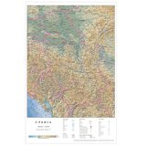 Kengur kort, fizičko geografska karta, u listu, Srbija Cene