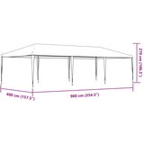 Profesionalni šator za zabave 4 x 9 m antracit 90 g/m² | shoptok.hr