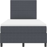  Postelja z box springom z vzmetnico Temno siva 120x200 cm Žametna tkanina, (22081033) | Shoptok.si