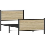  Metalni okvir kreveta bez madraca boja hrasta sonome 107x203 cm | Eponuda.ba