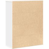 vidaXL Knjižna omara bela 60x24x76,5 cm inženirski les | Shoptok.si