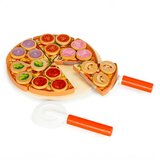 ECO TOYS drvena pizza s čičkom za rezanje od 27 elemenata | shoptok.hr