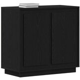  Stranska omarica Črna Oreh 80x34x75 cm Inženirski les | Shoptok.si
