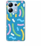 Teracell maska za xiaomi redmi note 13 4G (eu) happy lines blue Cene