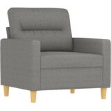  Fotelja s tabureom tamnosiva 60 cm od tkanine | shoptok.hr