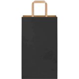  Papirnate vrećice 250 kom s ručkama crne 21x11x36 cm | shoptok.hr