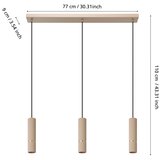 Eglo 901152 - led luster na sajli caminia 3xGU10/5W/230V 3000K bež | Eponuda.com