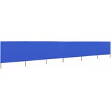  Vjetrobran sa 6 panela od tkanine 800 x 120 cm azurno plavi | shoptok.hr