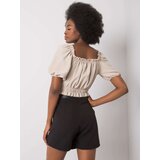 RUE PARIS Blouse-RO-BZ-2534.07-light beige | Shoptok.si