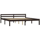  Posteljni okvir temno rjav iz trdne borovine 180x200 cm, (20606658) | Shoptok.si