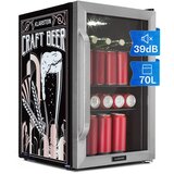 Klarstein Beersafe 70 Craft Beer Edition, hladnjak, 70 litara, staklena vrata, nehrđajući čelik | shoptok.hr