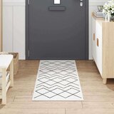 vidaXL Kuhinjski Mat Geometric Geometrijski 60 x 180 cm Baršun | shoptok.hr