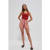 Marisse Plain Shorts With Ties L-Sh-3723 Terra Cotta Cene