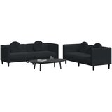  2-dijelni set sofa s jastucima crni baršunasti | shoptok.hr