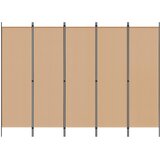  5-Panelni Pregrađivač Bež 250 x 180 cm Tkanina | Eponuda.ba